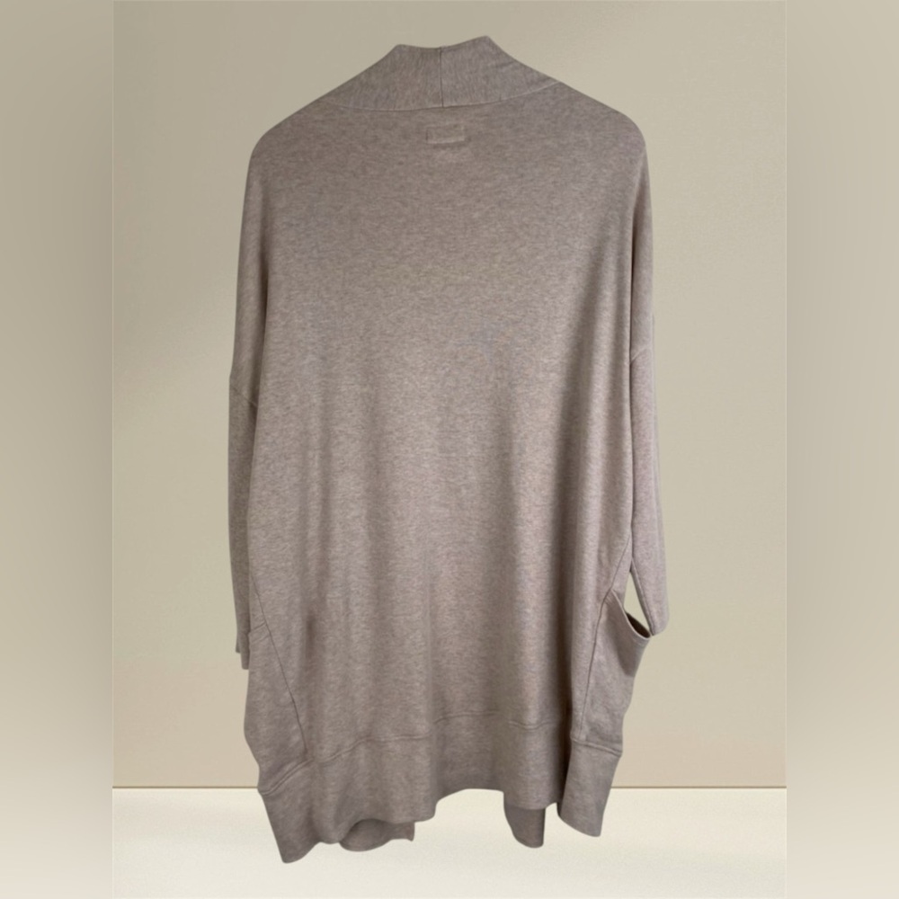 PACT AIRPLANE OPEN CARDIGAN TAN ORGANIC SWEATER XS/S - Picture 4 of 7